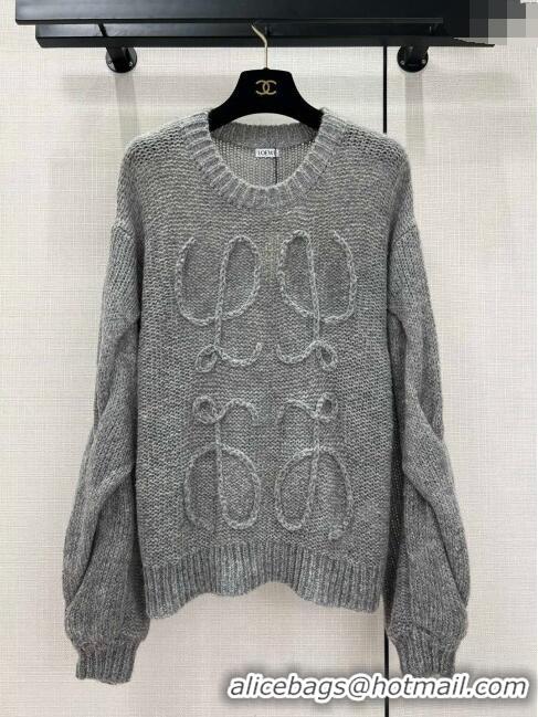 ​Well Crafted Loewe Mohair Sweater L11315 Grey 2024