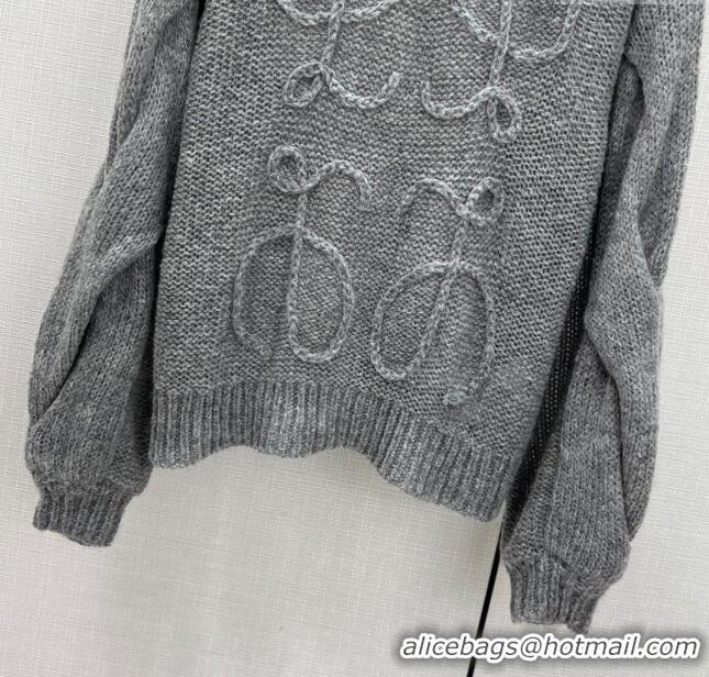 ​Well Crafted Loewe Mohair Sweater L11315 Grey 2024