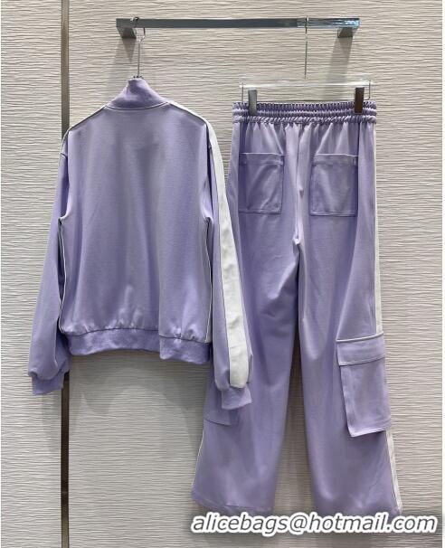 Super Quality  Loewe Jacket and Pants L031304 Purple 2024