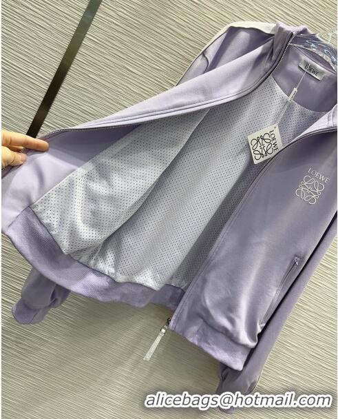 Super Quality  Loewe Jacket and Pants L031304 Purple 2024