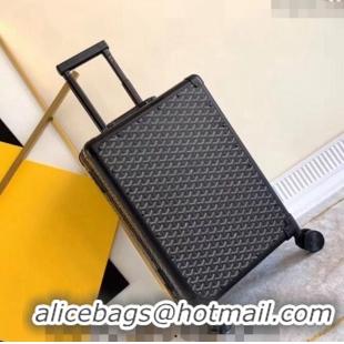 Buy Grade Goyard Luggage Travel Bag 20inches GY0314 Black