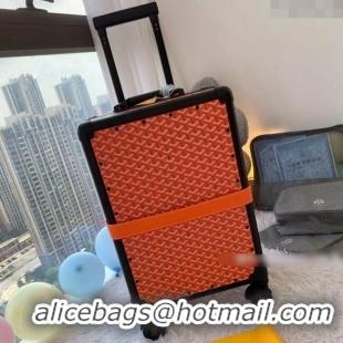 Top Quality Goyard Luggage Travel Bag 20inches GY0314 Orange