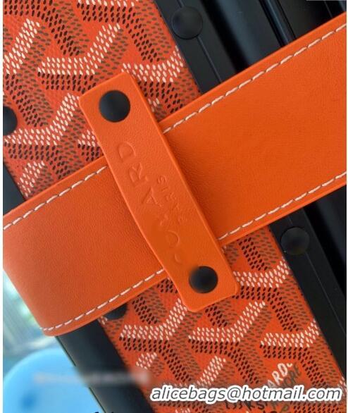 Top Quality Goyard Luggage Travel Bag 20inches GY0314 Orange