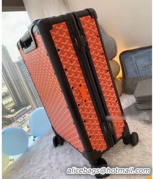 Top Quality Goyard Luggage Travel Bag 20inches GY0314 Orange