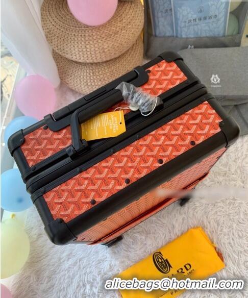 Top Quality Goyard Luggage Travel Bag 20inches GY0314 Orange