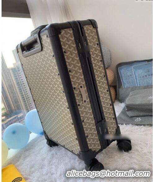 Famous Brand Goyard Luggage Travel Bag 20inches GY0314 Beige