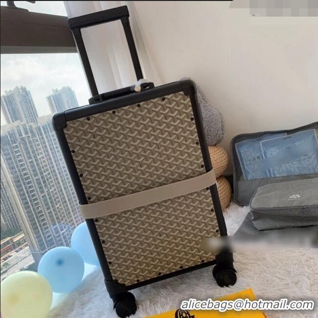 Famous Brand Goyard Luggage Travel Bag 20inches GY0314 Beige