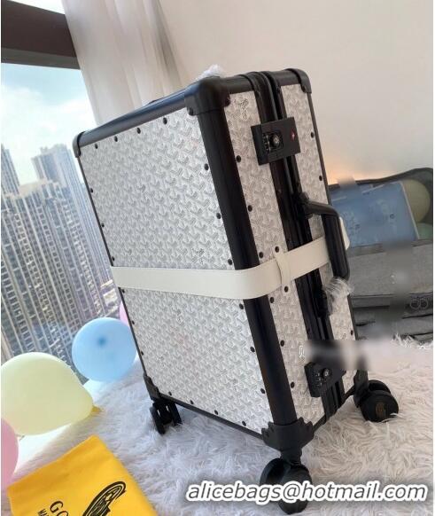 Shop Best Price Goyard Luggage Travel Bag 20inches 0314 White 2024