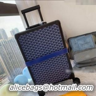 Buy Discount Goyard Luggage Travel Bag 20inches 0314 Blue