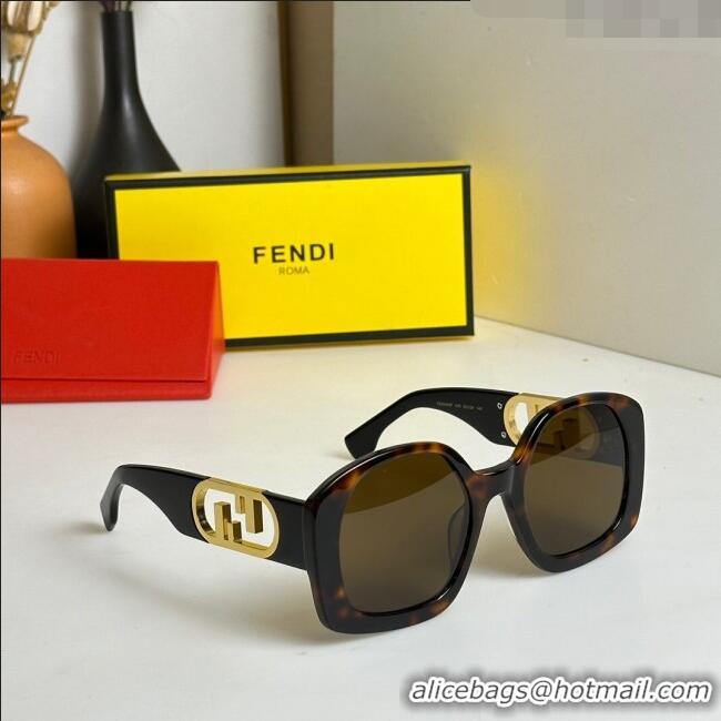 Buy Cheap Fendi Sunglasses FE40048U Black/Brown 2023