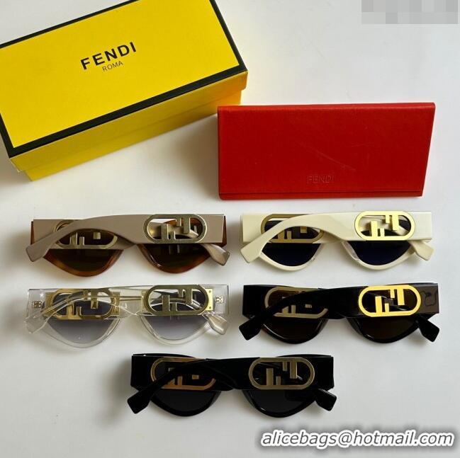 Best Quality Fendi O'Lock Sunglasses FE40049 Grey/Brown 2023