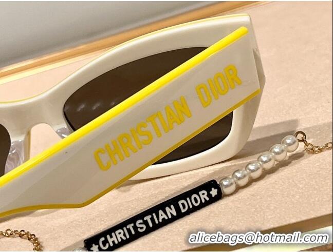 Good Product Dior DiorPacific S2U Sunglasses CD0826 White/Yellow 2023