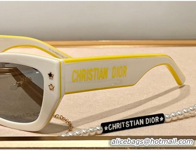 Good Product Dior DiorPacific S2U Sunglasses CD0826 White/Yellow 2023