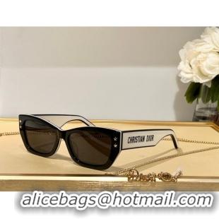 Top Quality Dior DiorPacific S2U Sunglasses CD0826 Black/White 2023