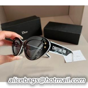 Buy New Cheap Dior Sunglasses 030401 White2/Black 2024