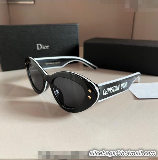 Buy New Cheap Dior Sunglasses 030401 White2/Black 2024