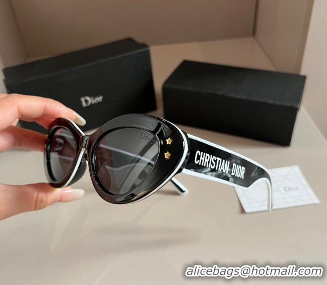 Buy New Cheap Dior Sunglasses 030401 White2/Black 2024