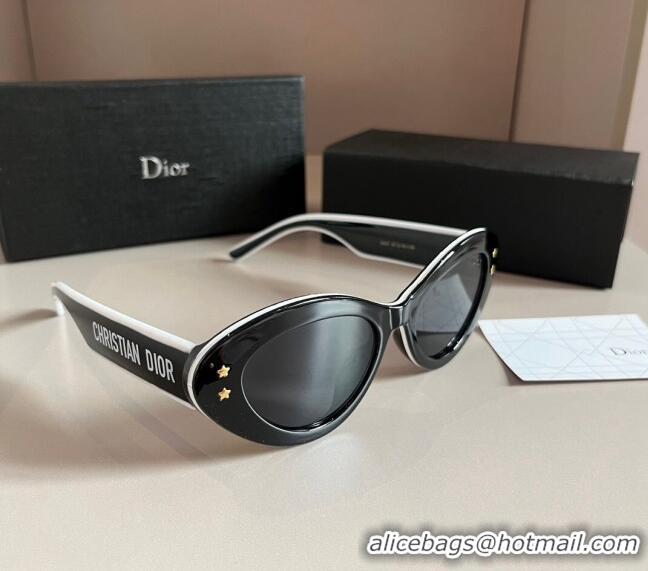 Buy New Cheap Dior Sunglasses 030401 White2/Black 2024