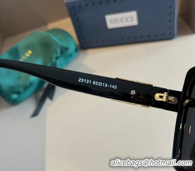 Well Crafted Gucci Sunglasses with GG Web 0304 Black 2024