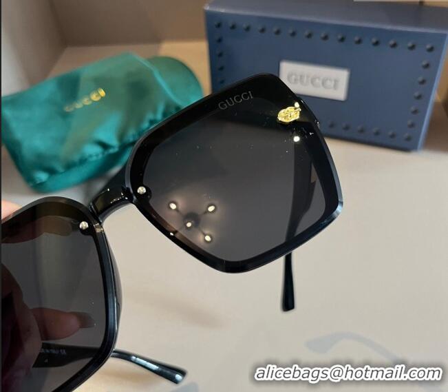 Well Crafted Gucci Sunglasses with GG Web 0304 Black 2024