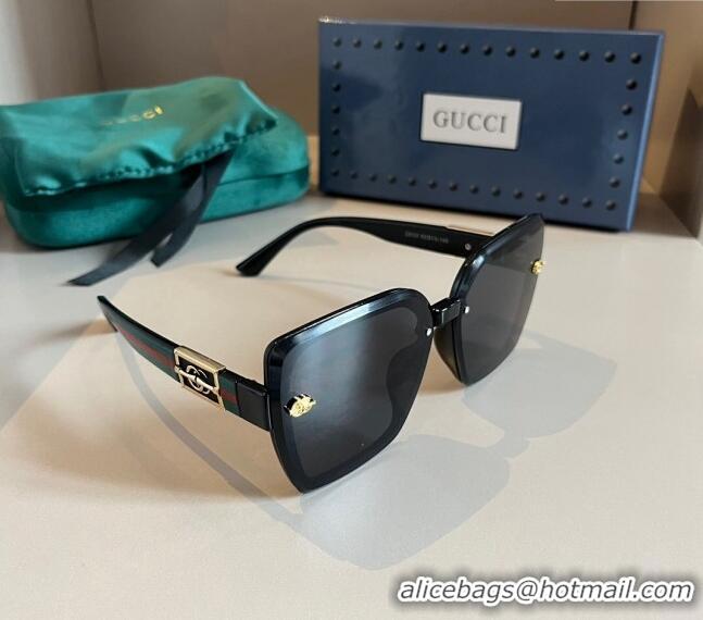 Well Crafted Gucci Sunglasses with GG Web 0304 Black 2024