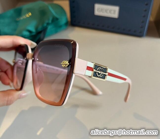 Buy Discount Gucci Sunglasses with GG Web 0304 Pink 2024 