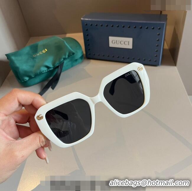 Top Quality Gucci Sunglasses with GG Web 0305 White 2024