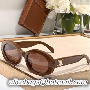 Buy New Cheap Celine Brown Sunglasses CL40194 2023