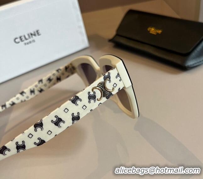 Top Quality Celine Sunglasses 030401 White 2024 