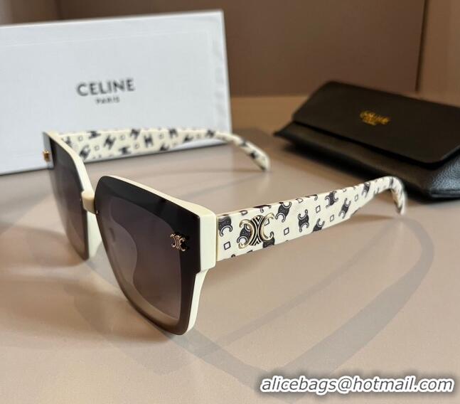 Top Quality Celine Sunglasses 030401 White 2024 