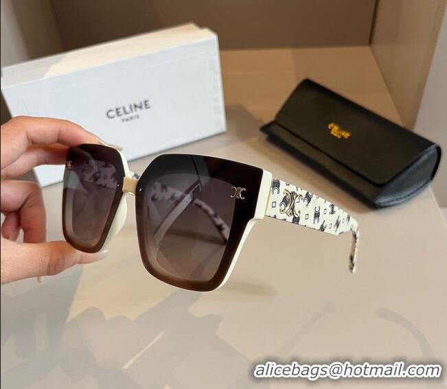 Top Quality Celine Sunglasses 030401 White 2024 