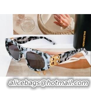 Best Luxury Balenciaga Sunglasses BB0095 Black/White 2023