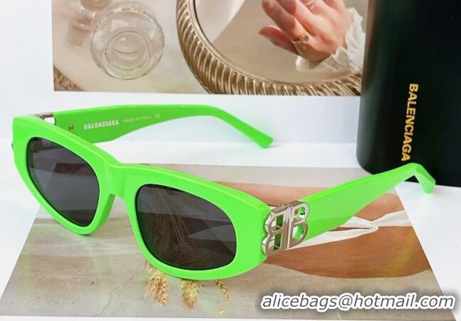 Buy Fashionable Balenciaga Sunglasses BB0095 Green 2023