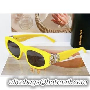 Low Cost Balenciaga Sunglasses BB0095 Yellow 2023