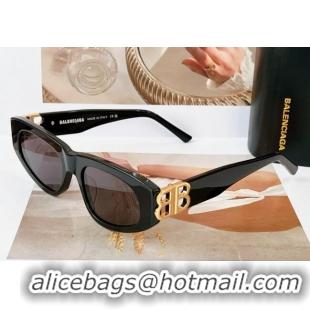 Traditional Discount Balenciaga Sunglasses BB0095 Black 2023