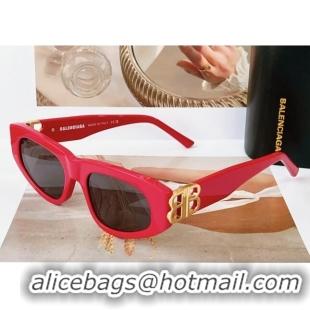 New Fashion Balenciaga Sunglasses BB0095 Red  2023