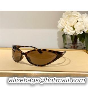 Shop Duplicate Balenciaga Sunglasses BB0285S Brown 2023