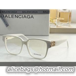 New Design Balenciaga Optical frame Glasses BB0104 White 2023