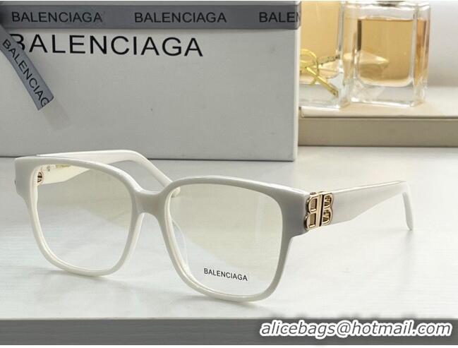 New Design Balenciaga Optical frame Glasses BB0104 White 2023