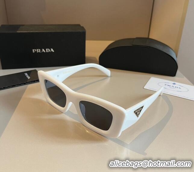 Best Price Prada Sunglasses P030502 White 2024