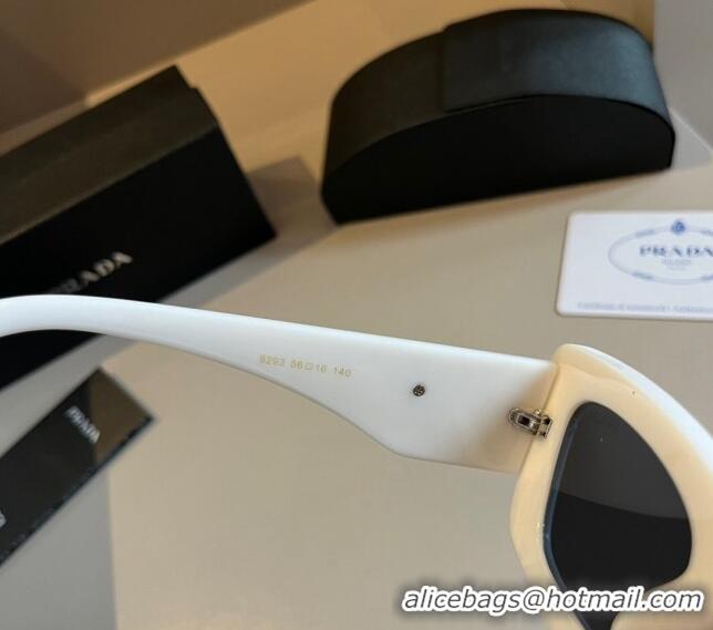 Best Price Prada Sunglasses P030502 White 2024