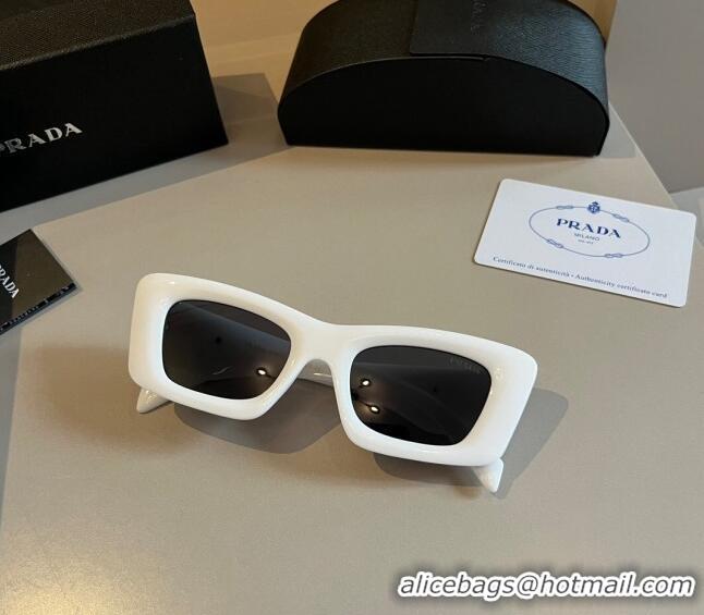 Best Price Prada Sunglasses P030502 White 2024