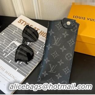 Top Quality Louis Vuitton Woody Glasses Pouch in Monogram 0612 Black 2023