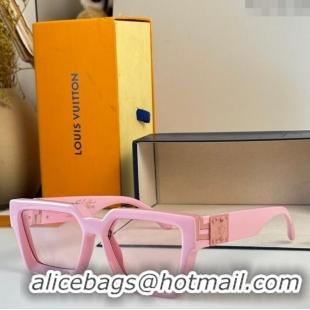 Spot Best Louis Vuitton 1.1 Millionaires Sunglasses Z1165 Pink 2023