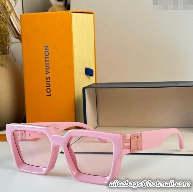 Spot Best Louis Vuitton 1.1 Millionaires Sunglasses Z1165 Pink 2023