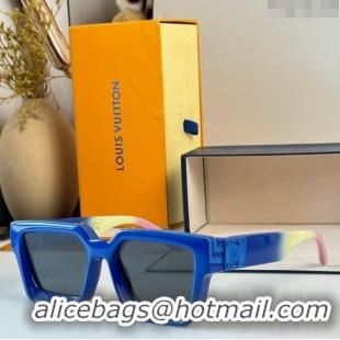 Cheapest Louis Vuitton 1.1 Millionaires Sunglasses Z1165 Blue 2023