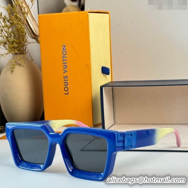 Cheapest Louis Vuitton 1.1 Millionaires Sunglasses Z1165 Blue 2023