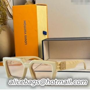 Best Cheap Louis Vuitton 1.1 Millionaires Sunglasses Z1165 Beige 2023