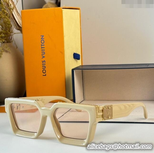 Best Cheap Louis Vuitton 1.1 Millionaires Sunglasses Z1165 Beige 2023