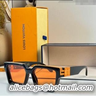 Luxury New Louis Vuitton 1.1 Millionaires Sunglasses Z1165 Black/Orange 2023